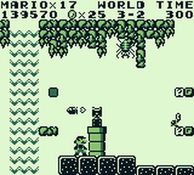 une photo d'Ã©cran de Super Mario Land sur Nintendo Game Boy